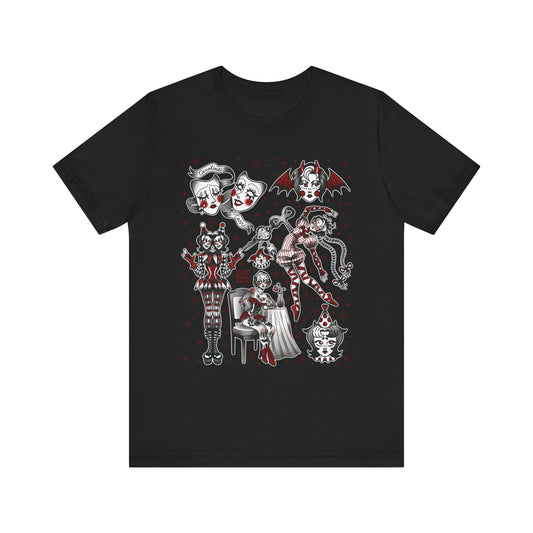 Circus Romance Flash Art T-Shirt